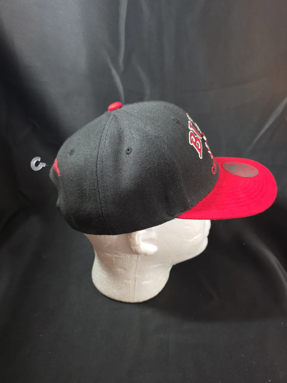 Chicago Bulls Hat Mitchell & Ness NBA Diamond Plate 3D Logo Snapback 2 Tone Cap